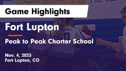 Fort Lupton  vs Peak to Peak Charter School Game Highlights - Nov. 4, 2023