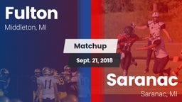 Matchup: Fulton vs. Saranac  2018