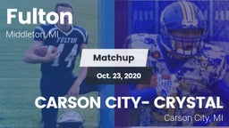 Matchup: Fulton vs. CARSON CITY- CRYSTAL  2020
