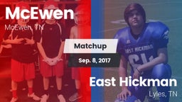 Matchup: McEwen vs. East Hickman  2017