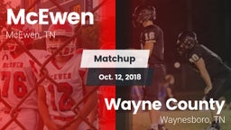 Matchup: McEwen vs. Wayne County  2018