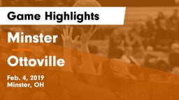 Minster  vs Ottoville  Game Highlights - Feb. 4, 2019