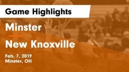 Minster  vs New Knoxville  Game Highlights - Feb. 7, 2019