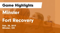 Minster  vs Fort Recovery  Game Highlights - Feb. 28, 2019