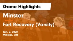 Minster  vs Fort Recovery (Varsity) Game Highlights - Jan. 2, 2020