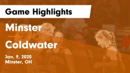 Minster  vs Coldwater  Game Highlights - Jan. 9, 2020