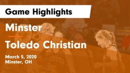 Minster  vs Toledo Christian  Game Highlights - March 5, 2020