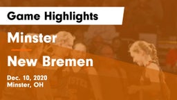 Minster  vs New Bremen  Game Highlights - Dec. 10, 2020