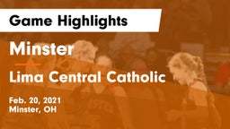 Minster  vs Lima Central Catholic  Game Highlights - Feb. 20, 2021