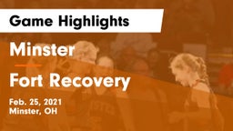 Minster  vs Fort Recovery Game Highlights - Feb. 25, 2021