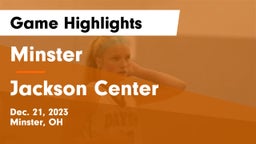 Minster  vs Jackson Center  Game Highlights - Dec. 21, 2023
