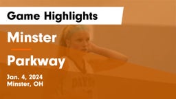 Minster  vs Parkway  Game Highlights - Jan. 4, 2024