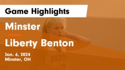 Minster  vs Liberty Benton  Game Highlights - Jan. 6, 2024