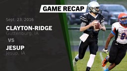 Recap: Clayton-Ridge  vs. Jesup  2016
