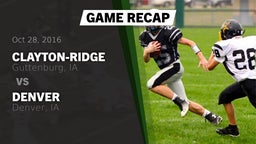 Recap: Clayton-Ridge  vs. Denver  2016