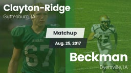 Matchup: Clayton-Ridge vs. Beckman  2017