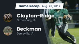 Recap: Clayton-Ridge  vs. Beckman  2017