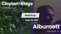 Matchup: Clayton-Ridge vs. Alburnett  2018