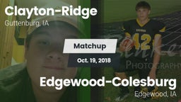 Matchup: Clayton-Ridge vs. Edgewood-Colesburg  2018
