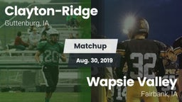 Matchup: Clayton-Ridge vs. Wapsie Valley  2019