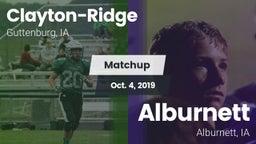 Matchup: Clayton-Ridge vs. Alburnett  2019