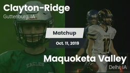 Matchup: Clayton-Ridge vs. Maquoketa Valley  2019