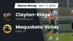 Recap: Clayton-Ridge  vs. Maquoketa Valley  2019