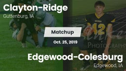 Matchup: Clayton-Ridge vs. Edgewood-Colesburg  2019