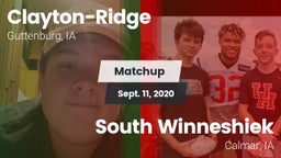 Matchup: Clayton-Ridge vs. South Winneshiek  2020