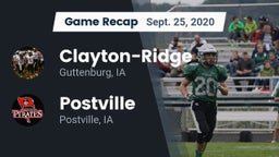 Recap: Clayton-Ridge  vs. Postville  2020