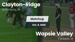 Matchup: Clayton-Ridge vs. Wapsie Valley  2020