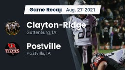 Recap: Clayton-Ridge  vs. Postville  2021