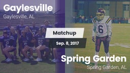 Matchup: Gaylesville vs. Spring Garden  2017