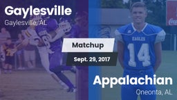 Matchup: Gaylesville vs. Appalachian  2017