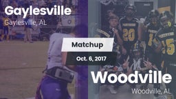 Matchup: Gaylesville vs. Woodville  2017