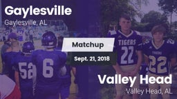 Matchup: Gaylesville vs. Valley Head  2018