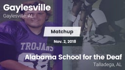 Matchup: Gaylesville vs. Alabama School for the Deaf  2018