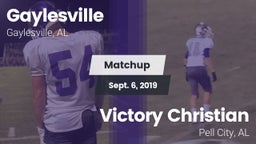 Matchup: Gaylesville vs. Victory Christian  2019