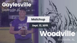 Matchup: Gaylesville vs. Woodville  2019