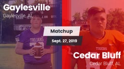 Matchup: Gaylesville vs. Cedar Bluff  2019