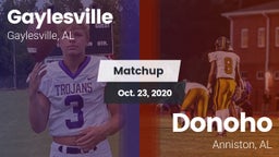 Matchup: Gaylesville vs. Donoho  2020