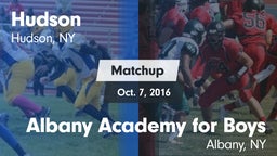 Matchup: Hudson vs. Albany Academy for Boys  2016
