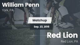 Matchup: William Penn vs. Red Lion  2016