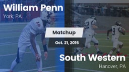 Matchup: William Penn vs. South Western  2016