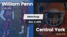 Matchup: William Penn vs. Central York  2016