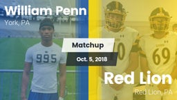 Matchup: William Penn vs. Red Lion  2018