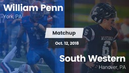 Matchup: William Penn vs. South Western  2018