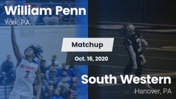 Matchup: William Penn vs. South Western  2020