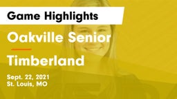 Oakville Senior  vs Timberland  Game Highlights - Sept. 22, 2021