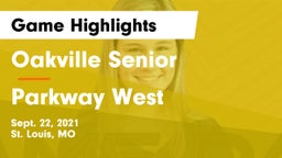 Oakville Senior  vs Parkway West Game Highlights - Sept. 22, 2021